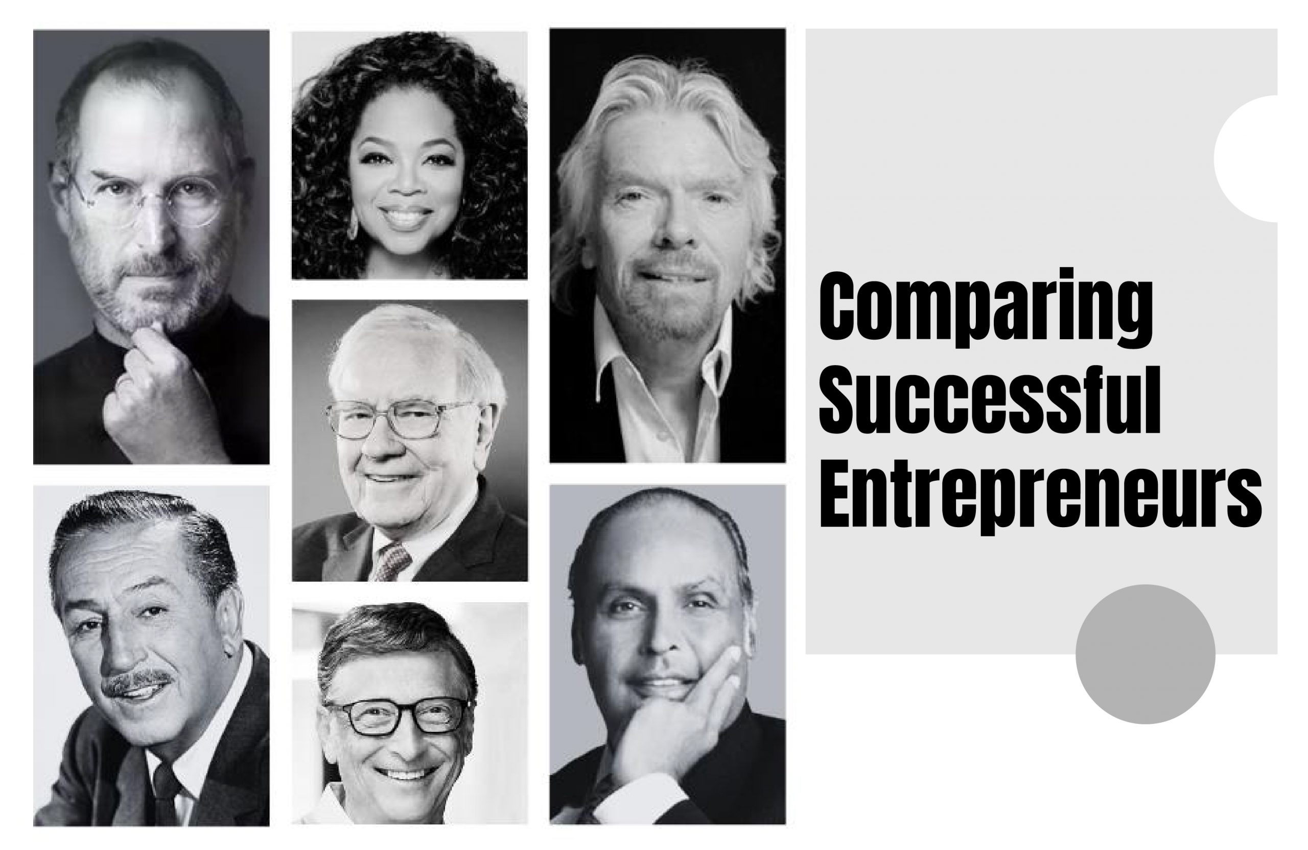 Successful Entrepreneurs: Comparing the Strategies and Journeys of Industry Leaders